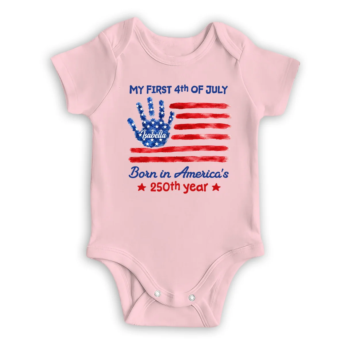 1st 4th Of July - Personalized Custom Baby Onesie - Image 10