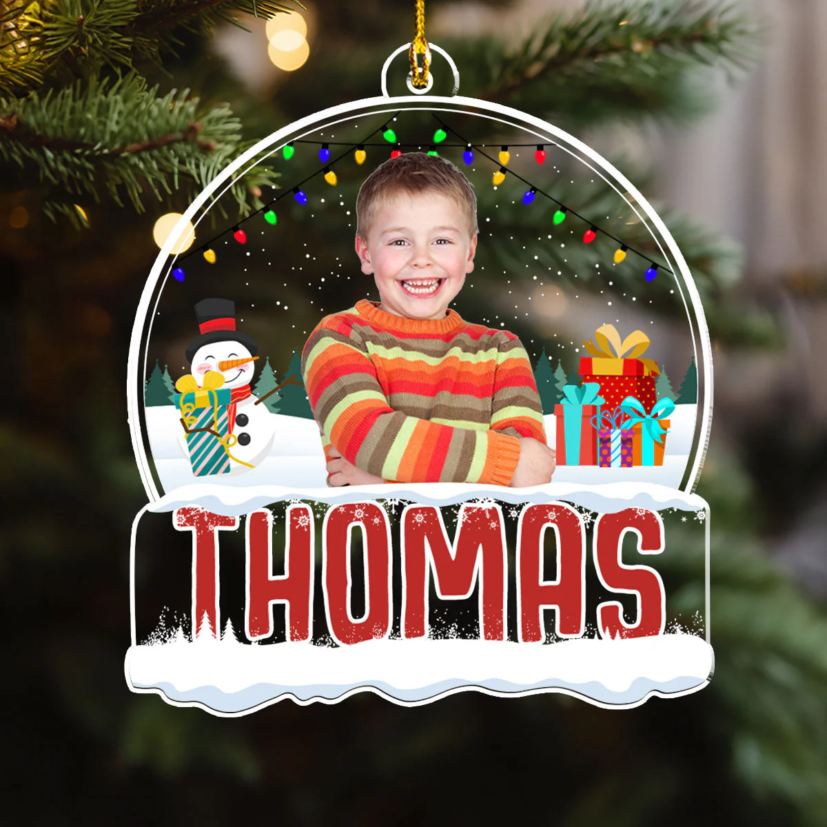 2024 Kids Custom Christmas Names - Personalized Custom Acrylic Ornament - Image 3