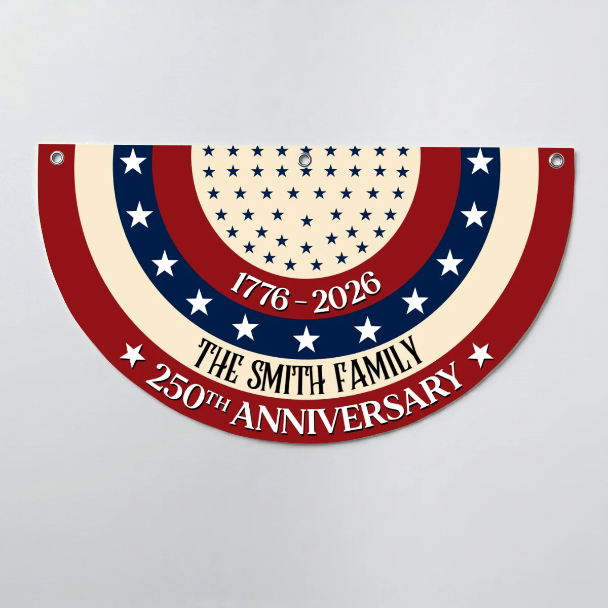 250th Anniversary - Personalized Custom Non-Pleated Fan Flag - Image 6
