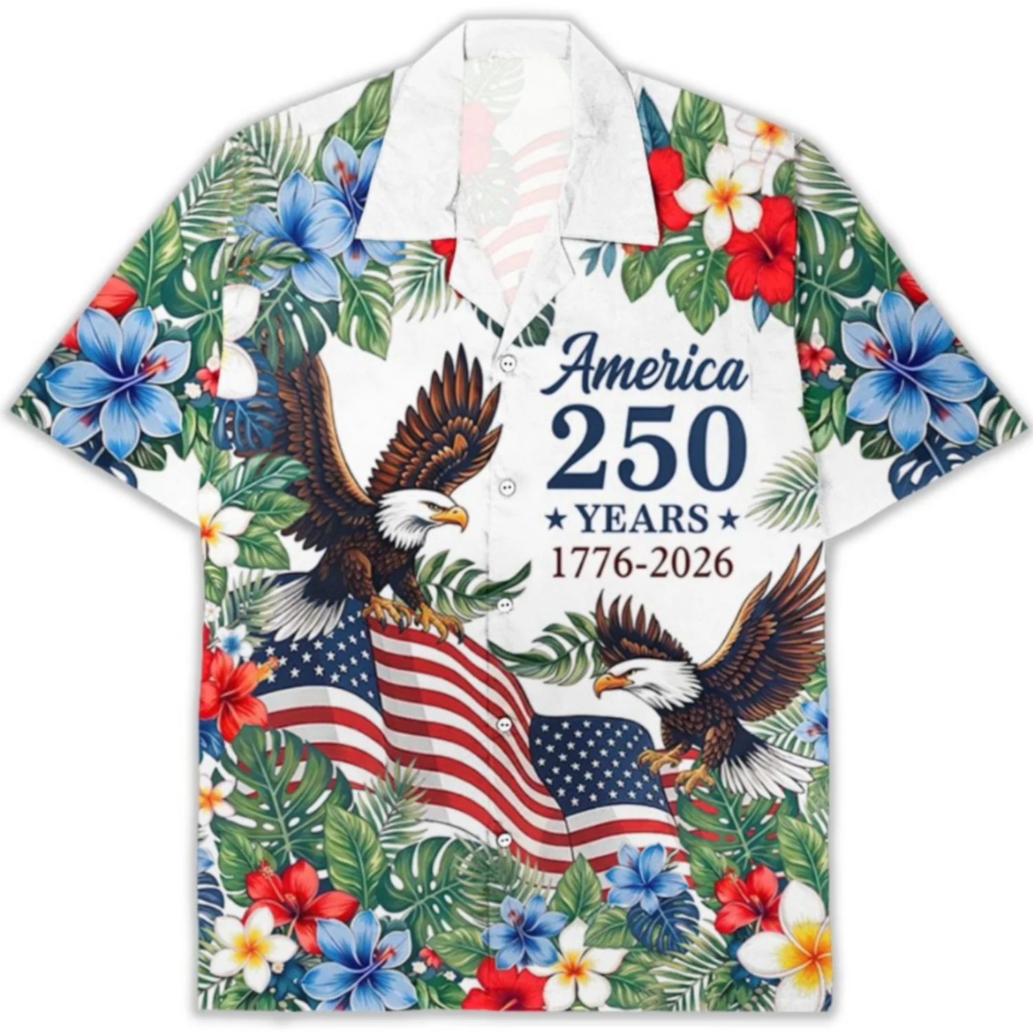 250th Anniversary USA - Personalized Custom Hawaiian Shirt - Image 6