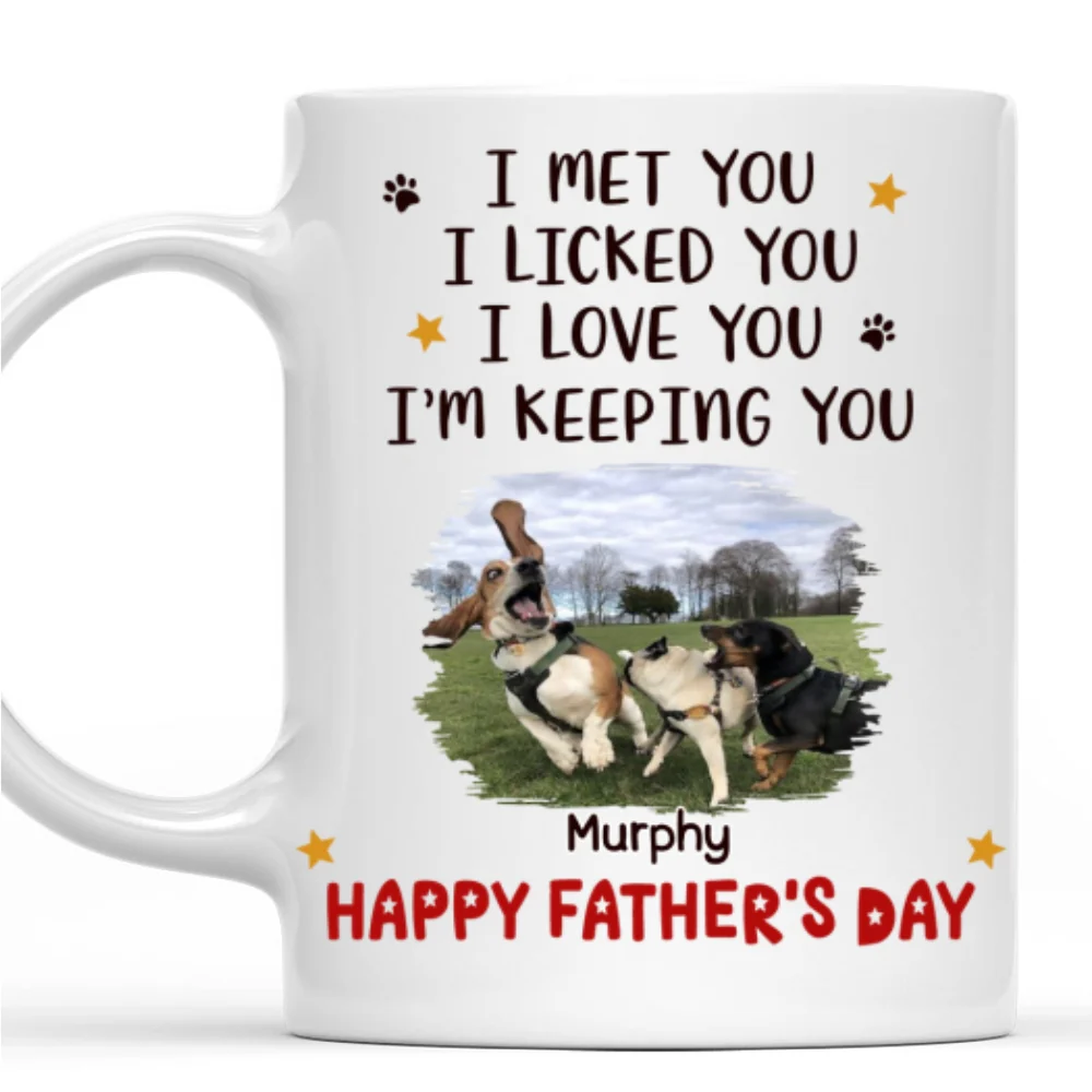 2D Dog Stylized Licked You Photo - Personalized Custom Coffee Mug - Image 8
