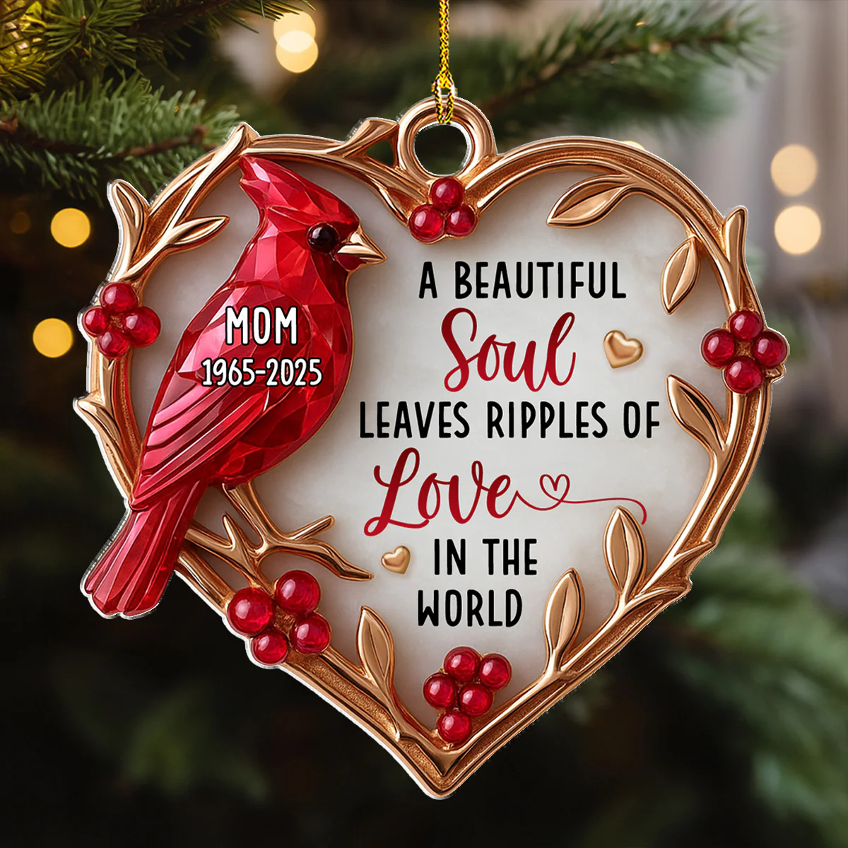 A Beautiful Soul - Personalized Custom Acrylic Ornament