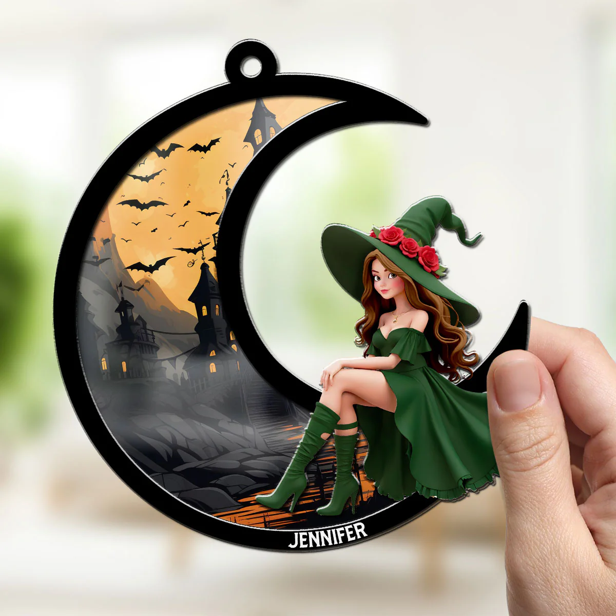 A Beauty Born Of Night - Personalized Custom Suncatcher - Image 3