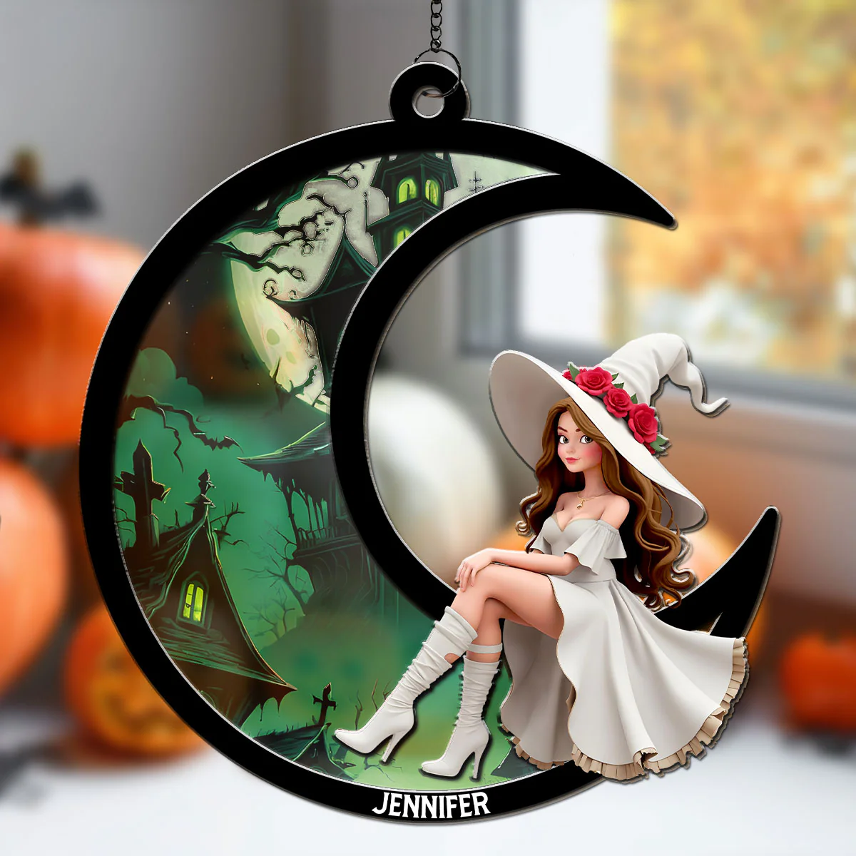 A Beauty Born Of Night - Personalized Custom Suncatcher - Image 4
