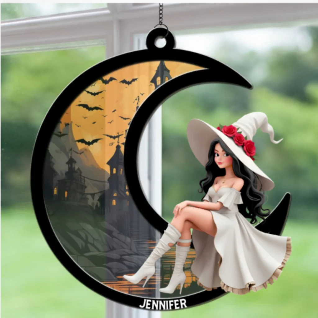 A Beauty Born Of Night - Personalized Custom Suncatcher - Image 7