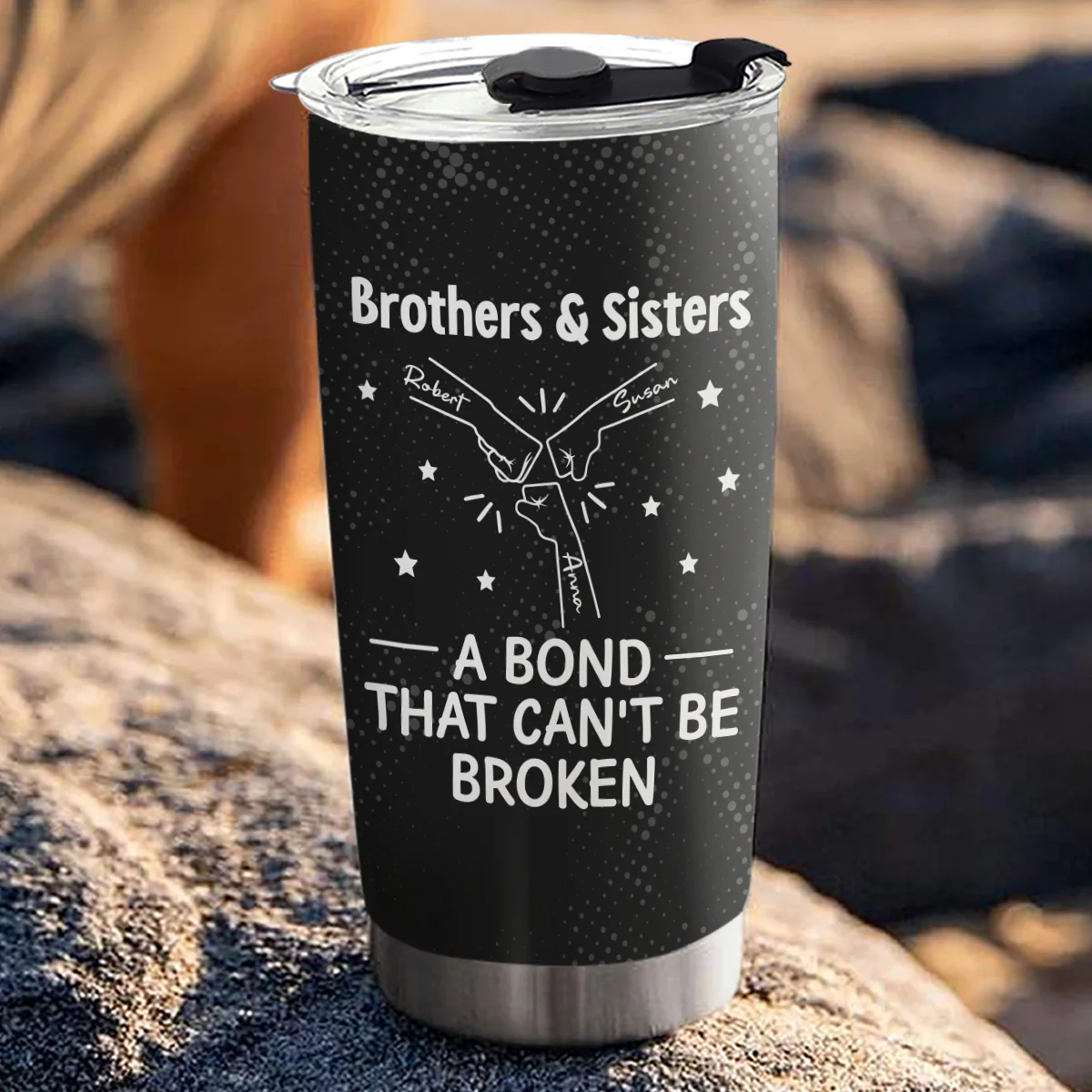 A Bond Between Brothers - Personalized Custom Tumbler - Image 3