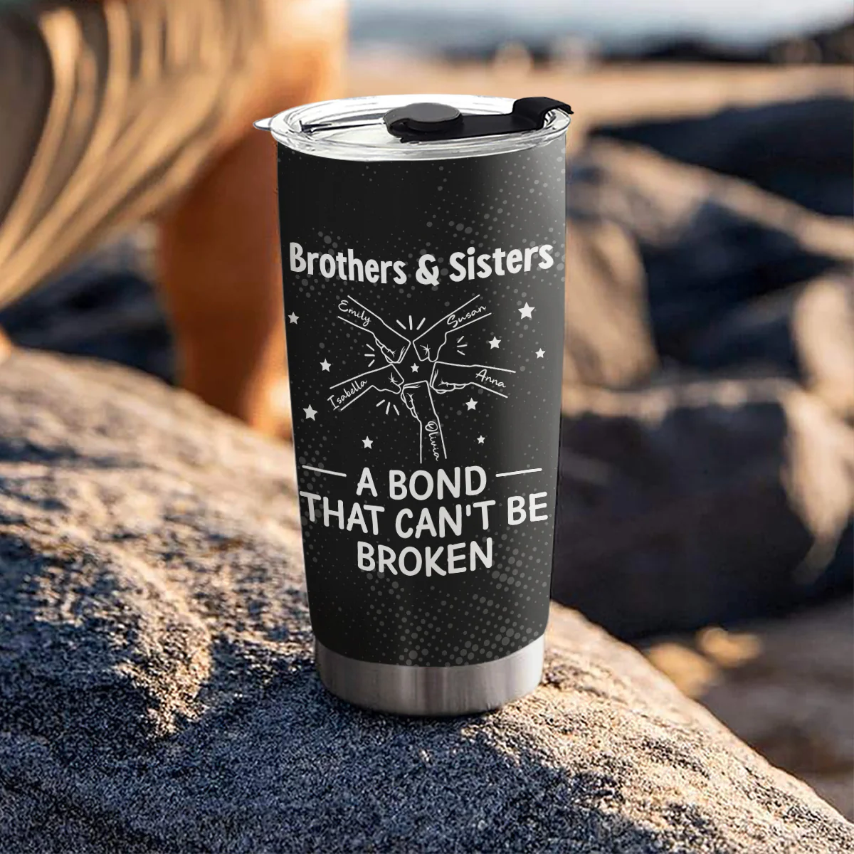 A Bond Between Brothers - Personalized Custom Tumbler - Image 4
