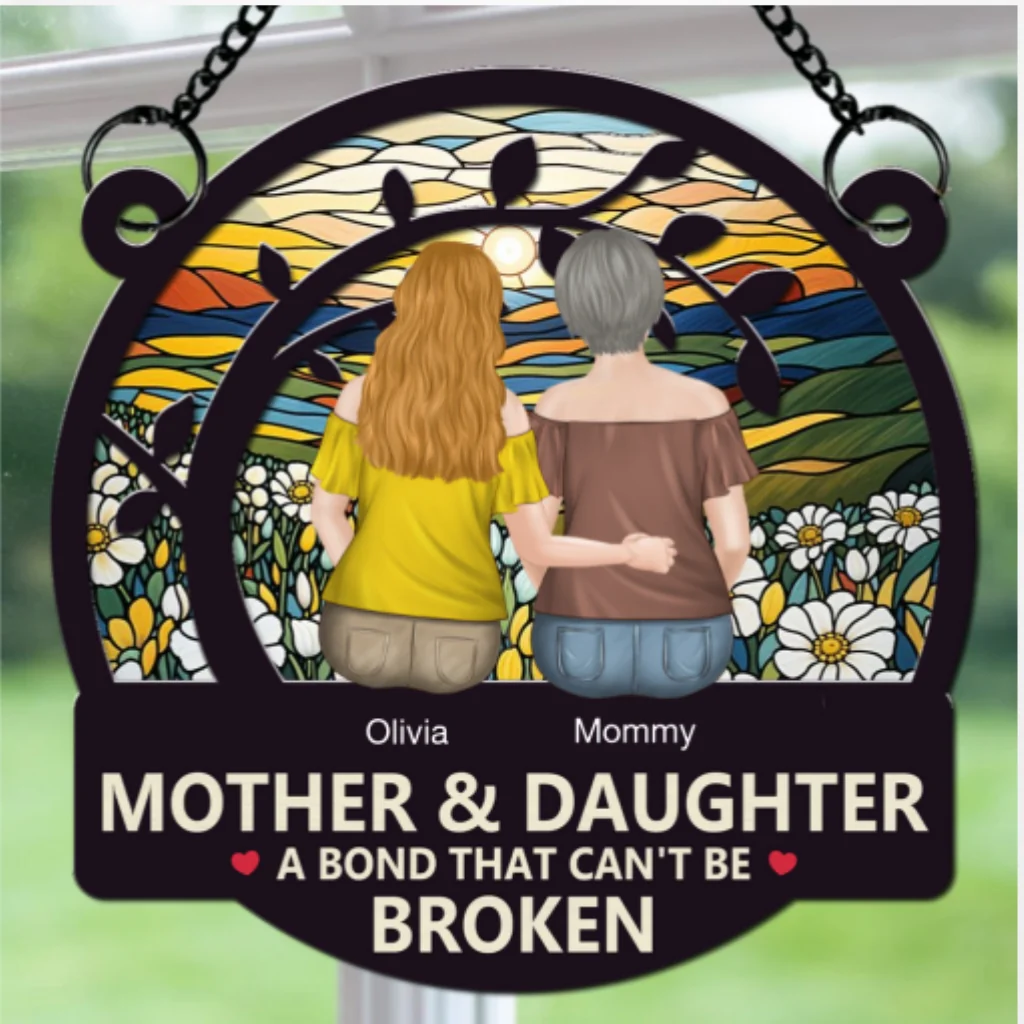 A Bond That Can't Be Broken - Personalized Custom Suncatcher - Image 5