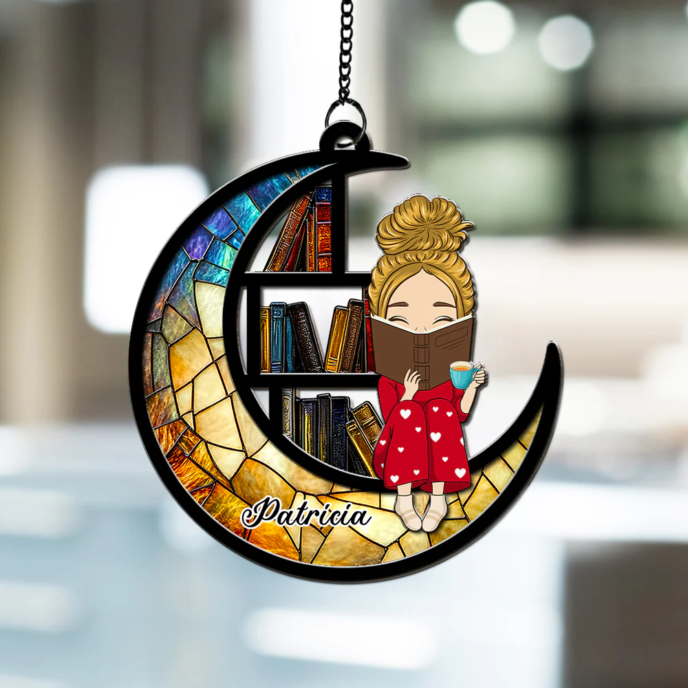 A Book Is A Dream - Personalized Custom Suncatcher - Image 4