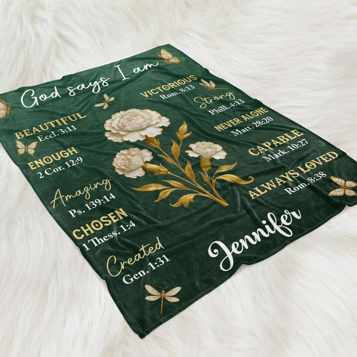 A Friend Is Like A Gold Flower - Personalized Custom Fleece Blanket - Image 2