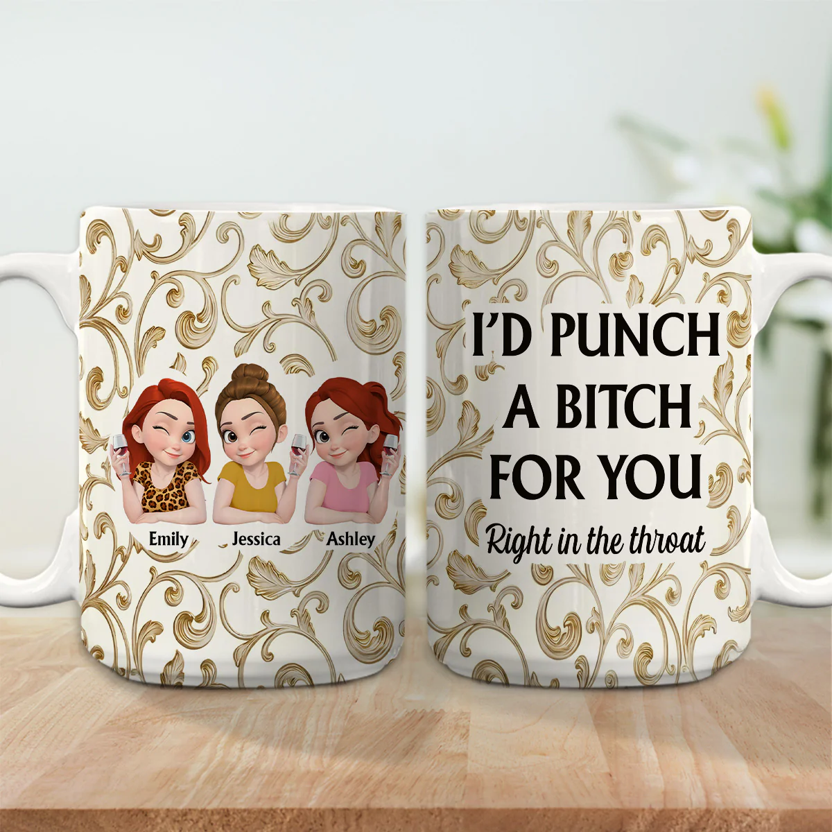 A Friendship Like Ours - Personalized Custom Coffee Mug - Image 5