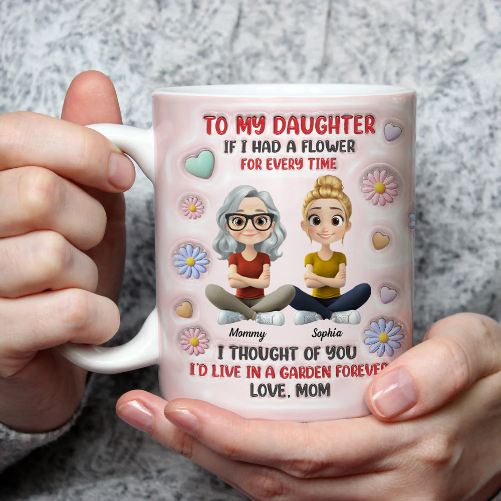 A Garden Full Of Love - Personalized Custom 3D Inflated Effect Mug - Image 3