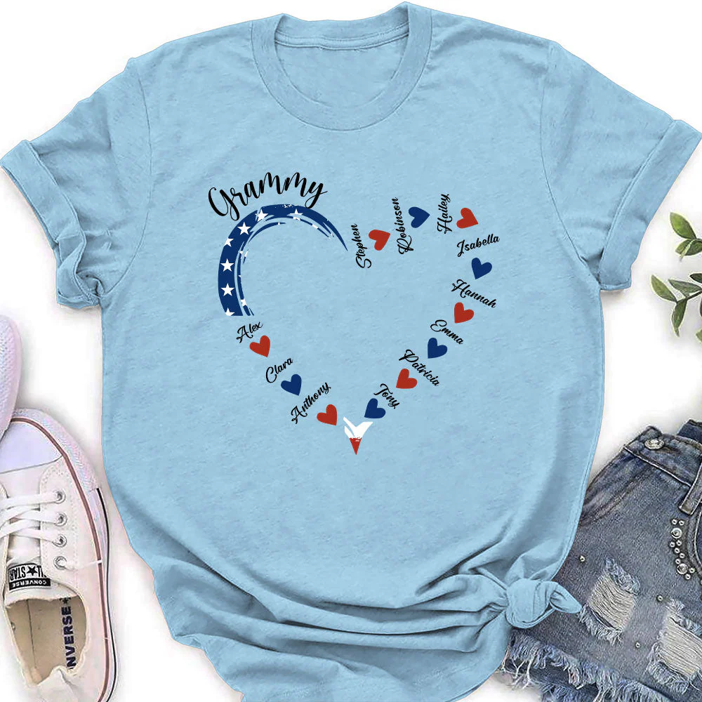 A Garden Of Love - Personalized Custom Women's T-shirt - Image 3