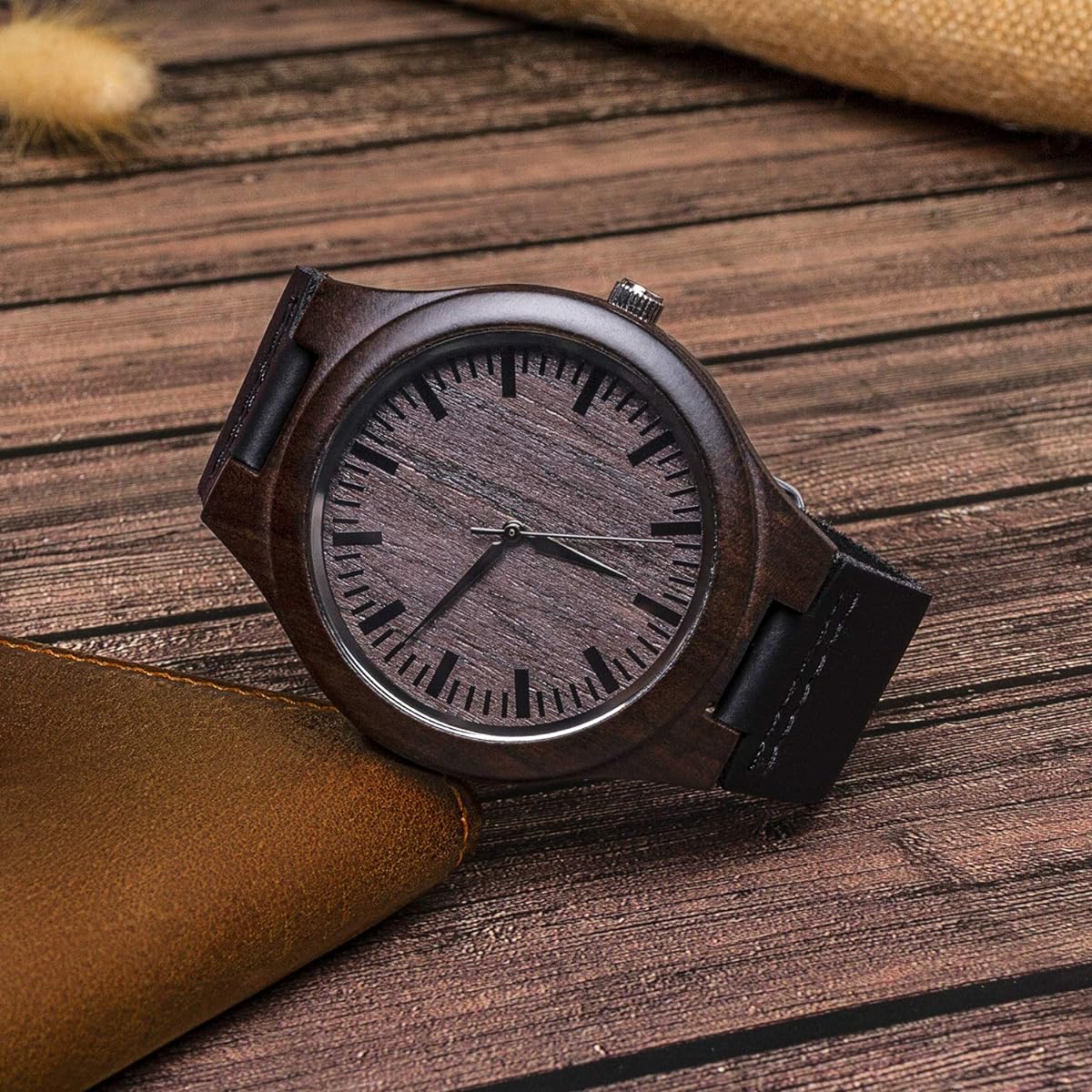 A Great Life Partner - Personalized Custom Wood Watch - Image 3