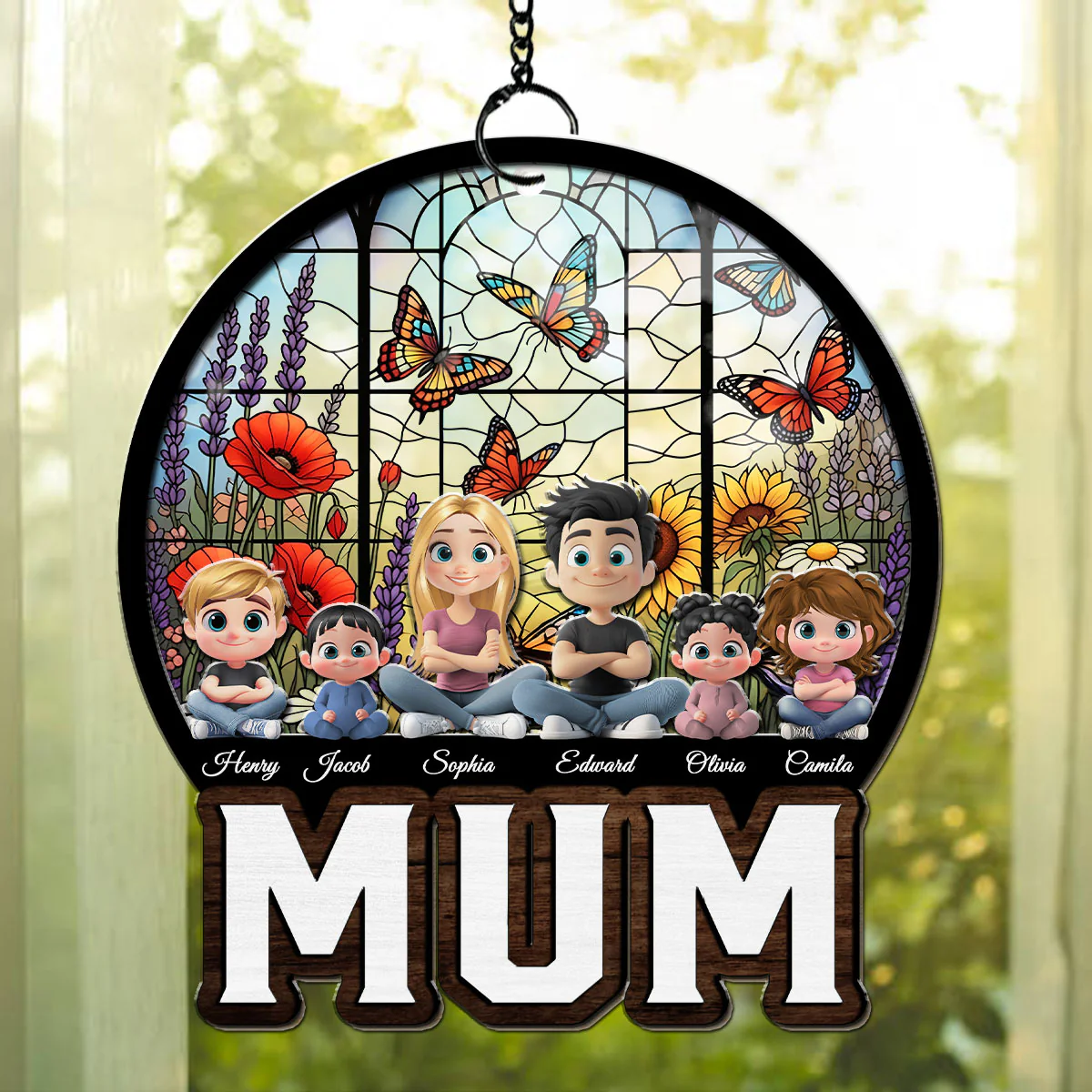A Heart That Holds Sunshine - Personalized Custom Suncatcher - Image 3