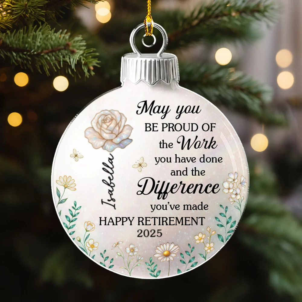 A Legacy To Be Proud Of - Personalized Custom Acrylic Ornament - Image 6