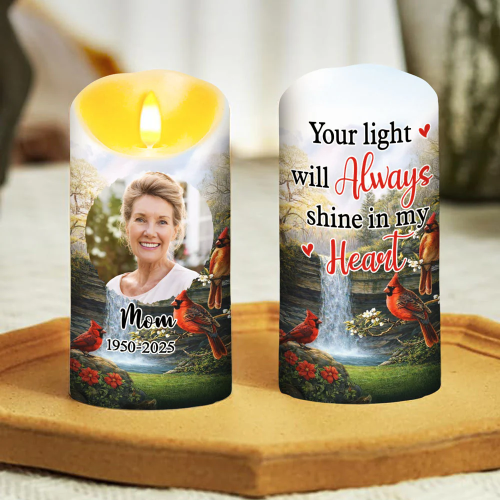 A Light Remains - Personalized Custom LED Candle - Image 4
