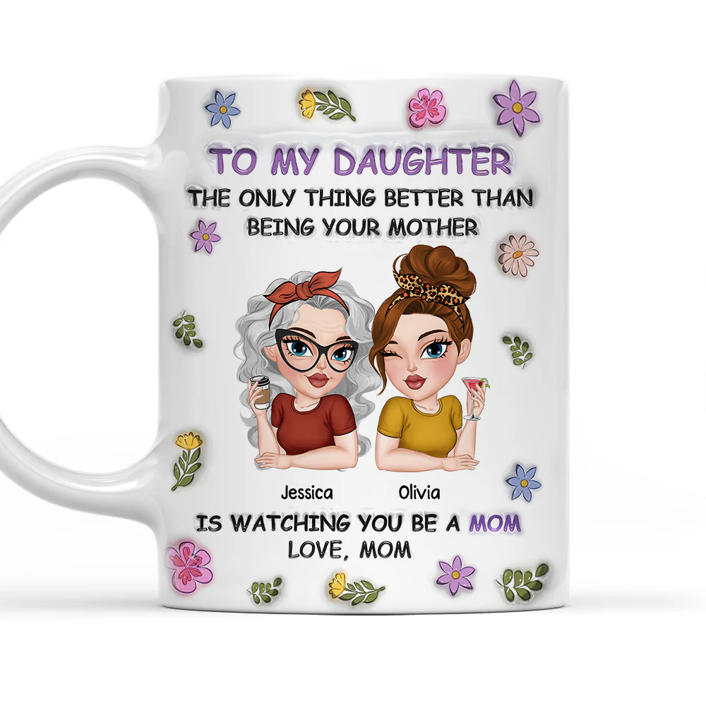 A Love Of Mother - Personalized Custom 3D Inflated Effect Mug