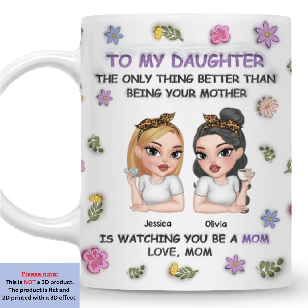 A Love Of Mother - Personalized Custom 3D Inflated Effect Mug - Image 7
