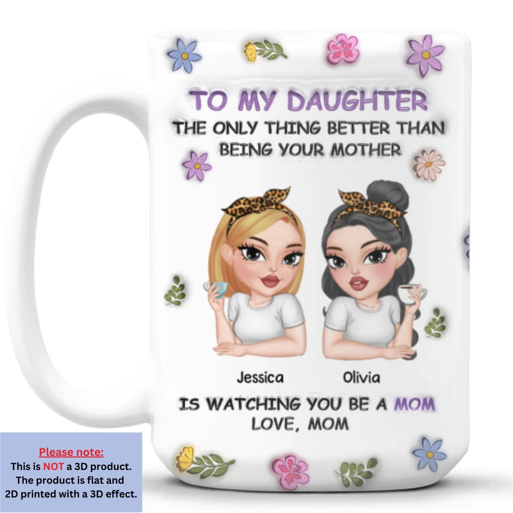 A Love Of Mother - Personalized Custom 3D Inflated Effect Mug - Image 8