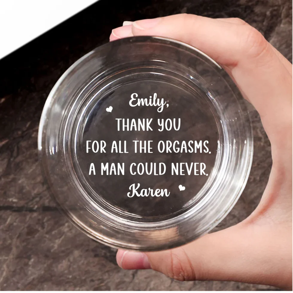 A Man Could Never Babe - Personalized Custom Engraved Whiskey Glass - Image 6