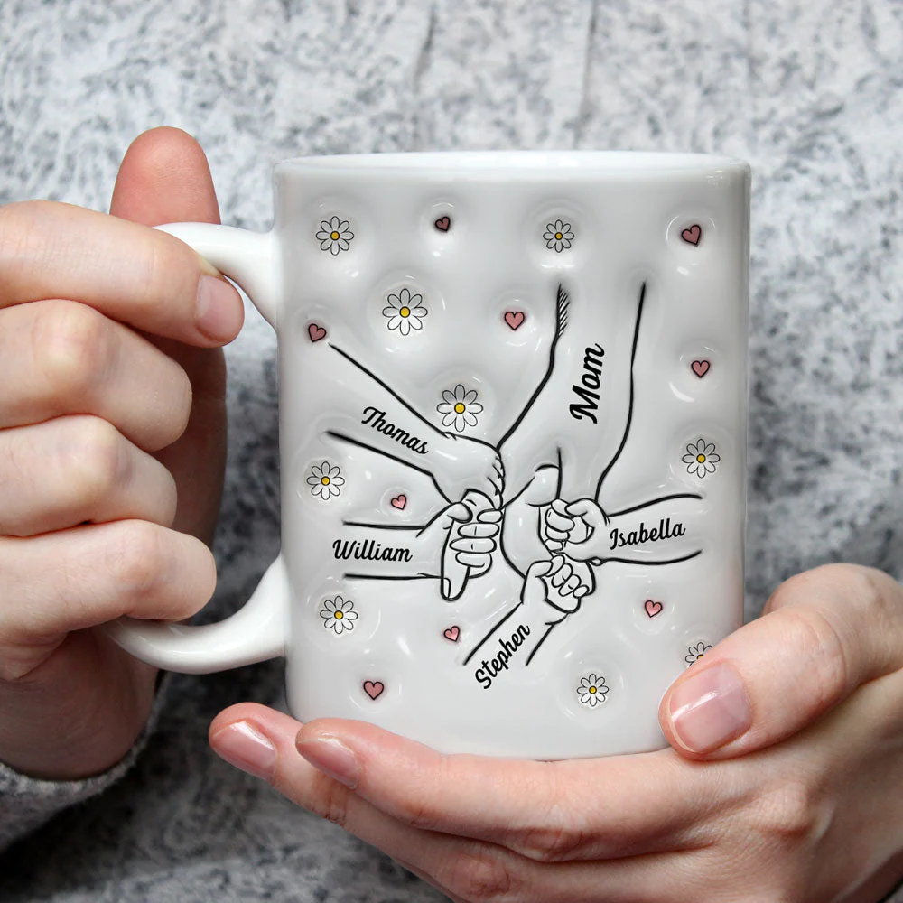 A Mothers Arms Are Made Of Tenderness - Personalized Custom 3D Inflated Effect Mug - Image 3
