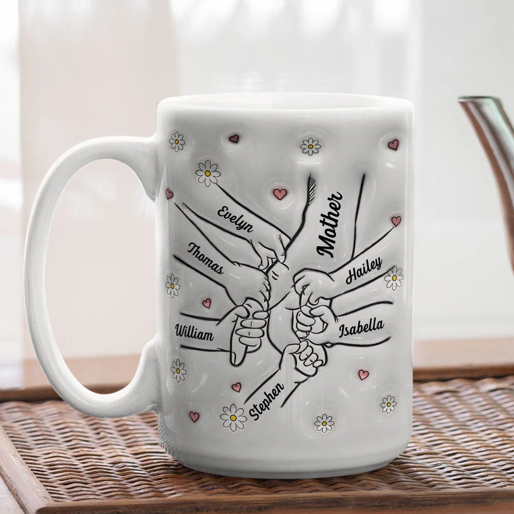 A Mothers Arms Are Made Of Tenderness - Personalized Custom 3D Inflated Effect Mug - Image 4