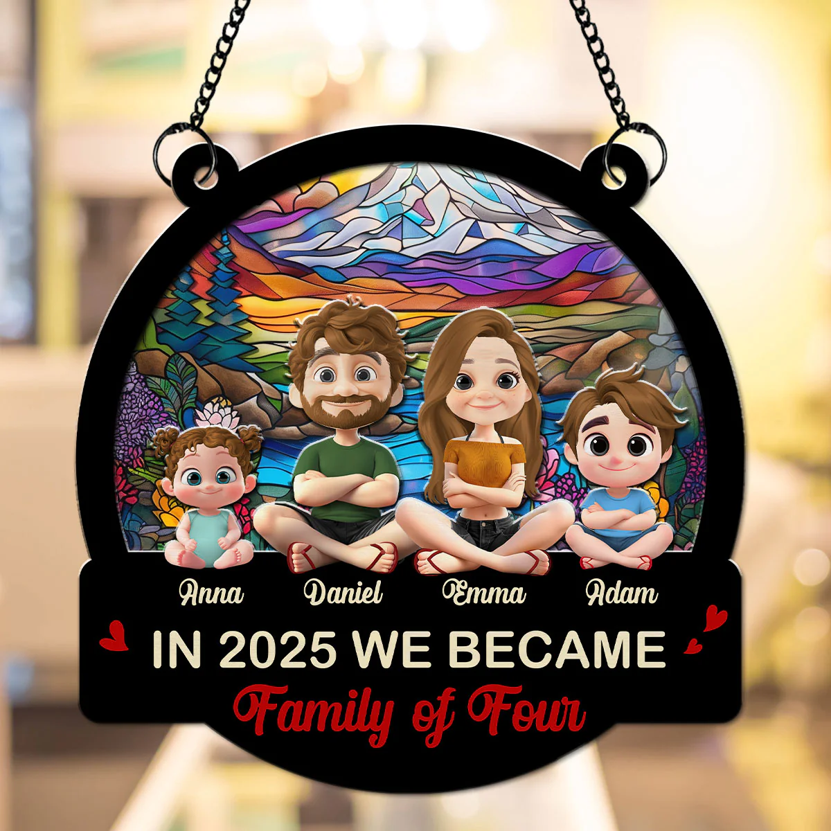 A New Chapter Begins 2025 - Personalized Custom Suncatcher - Image 3