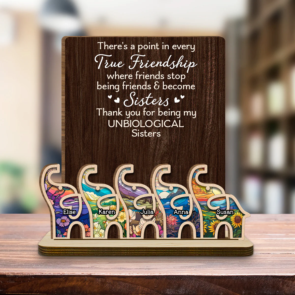 A Point Of This - Personalized Custom 2-Layer Wood Plaque With Flat Base - Image 5