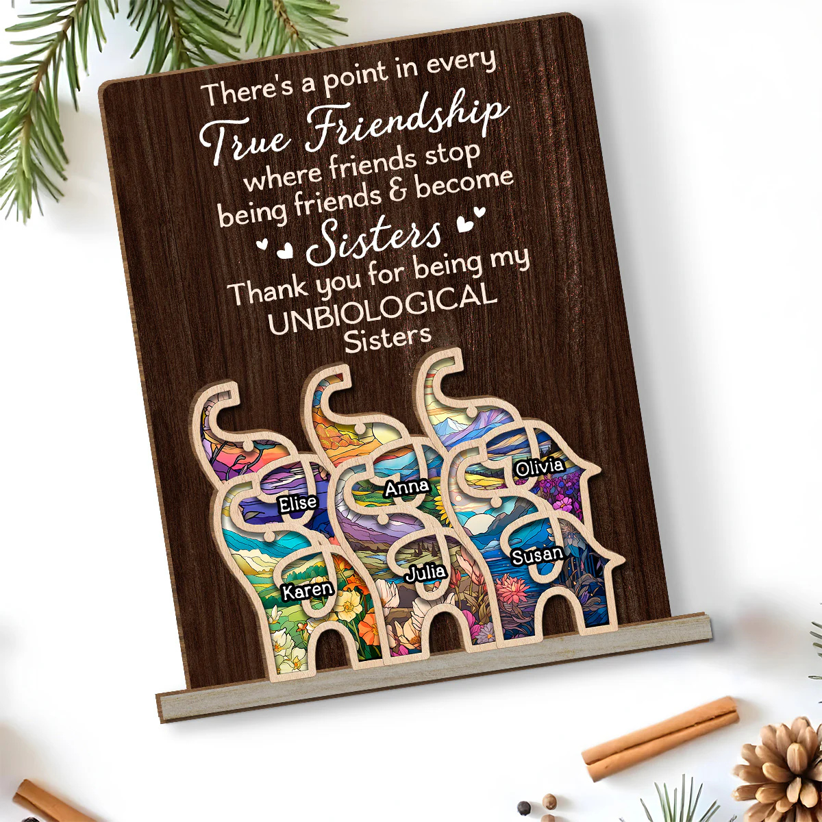 A Point Of This - Personalized Custom 2-Layer Wood Plaque With Flat Base - Image 6