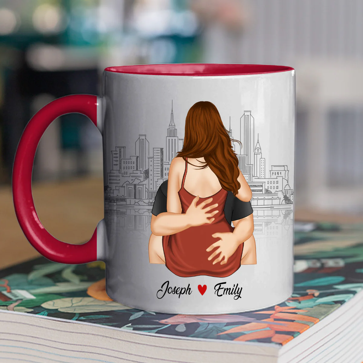 A Reminder Mug I Love You With All My Butt - Personalized Custom Accent Mug - Image 2