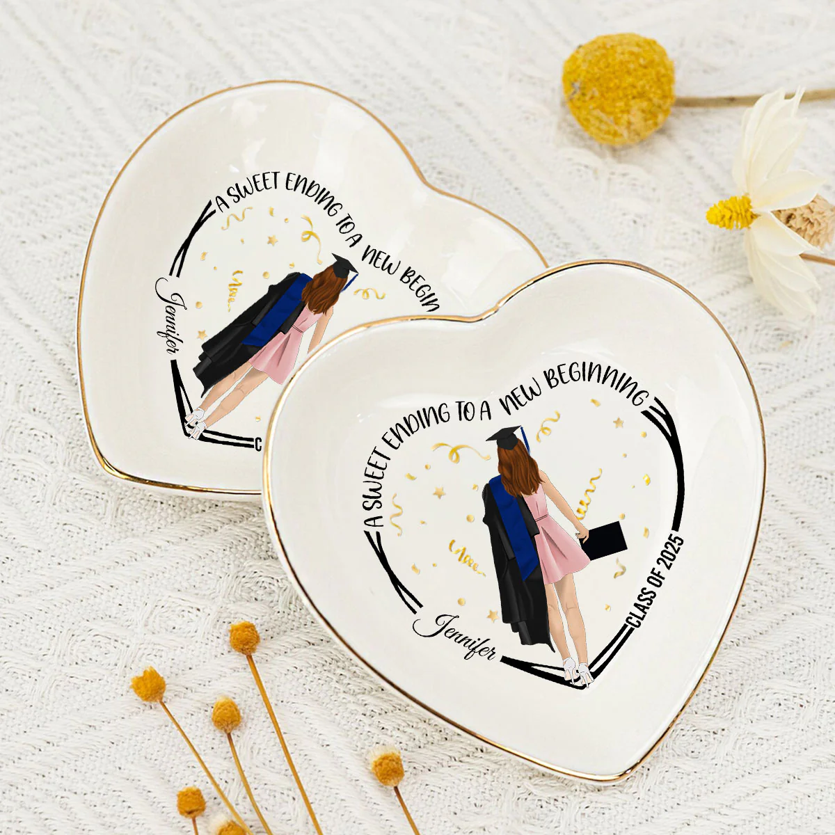 A Sweet Ending - Personalized Custom Jewelry Dish - Image 3