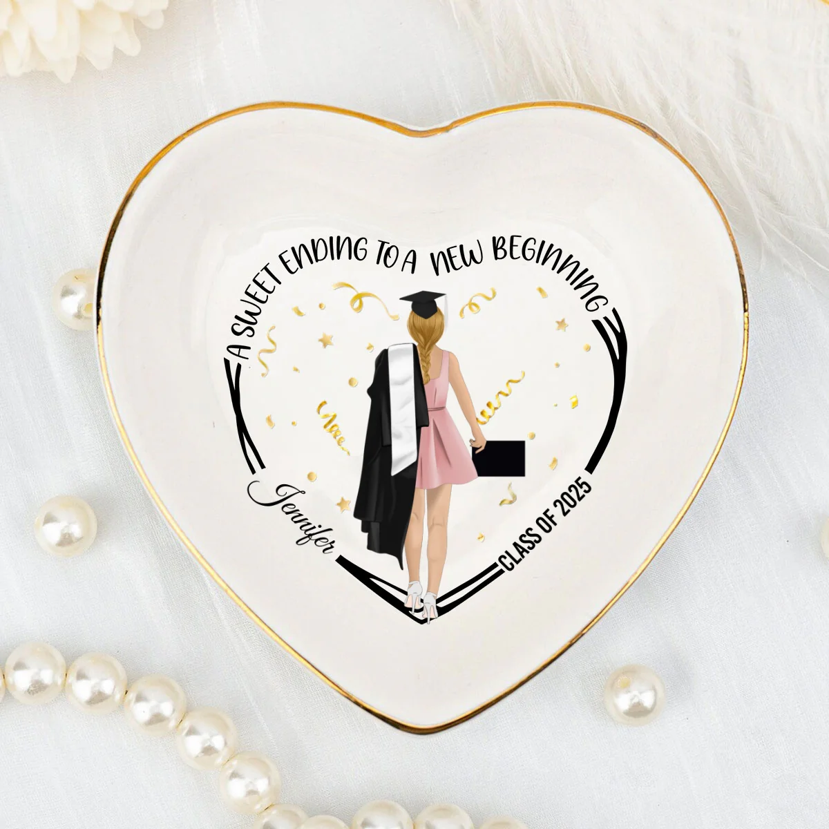 A Sweet Ending - Personalized Custom Jewelry Dish - Image 5