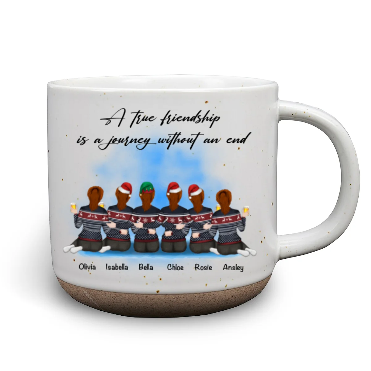 A True Friendship - Personalized Custom Pottery Mug - Image 6