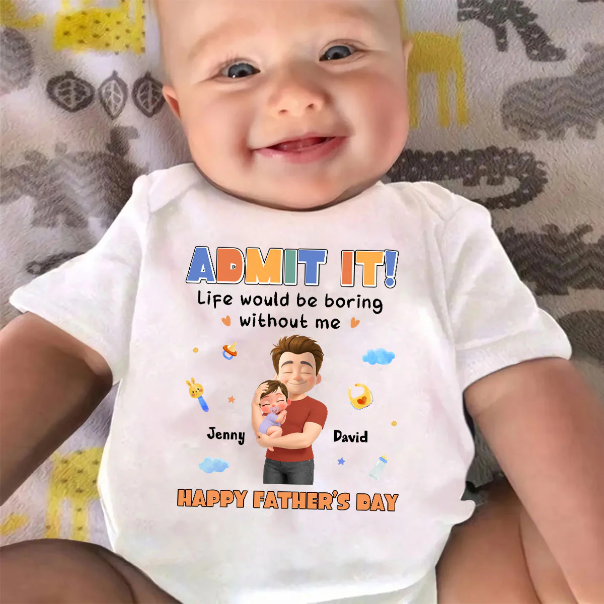 Admit It - Personalized Custom Baby Onesie