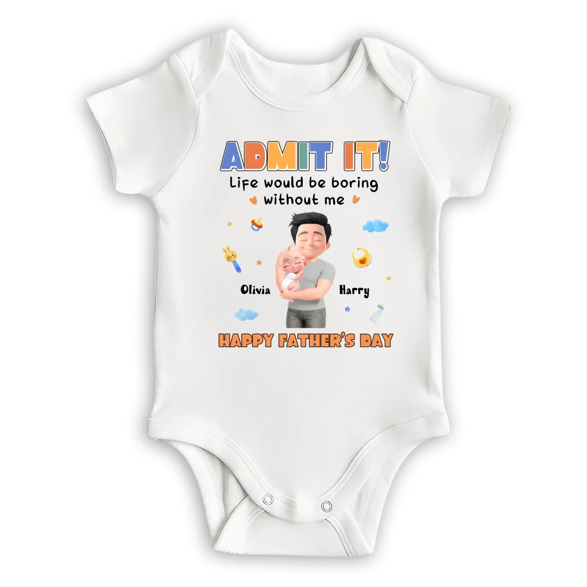 Admit It - Personalized Custom Baby Onesie - Image 6