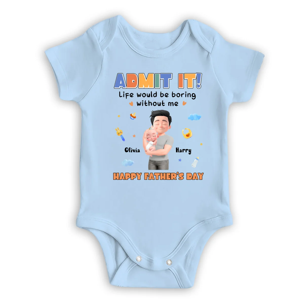 Admit It - Personalized Custom Baby Onesie - Image 8