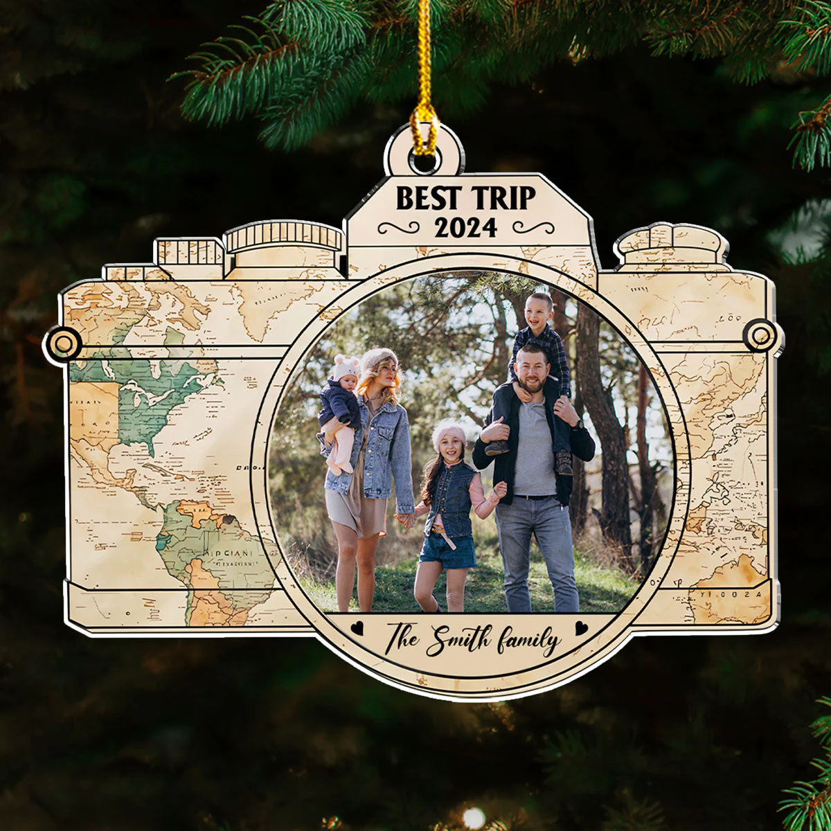 Adventure Ornament - Personalized Custom Acrylic Ornament - Image 5