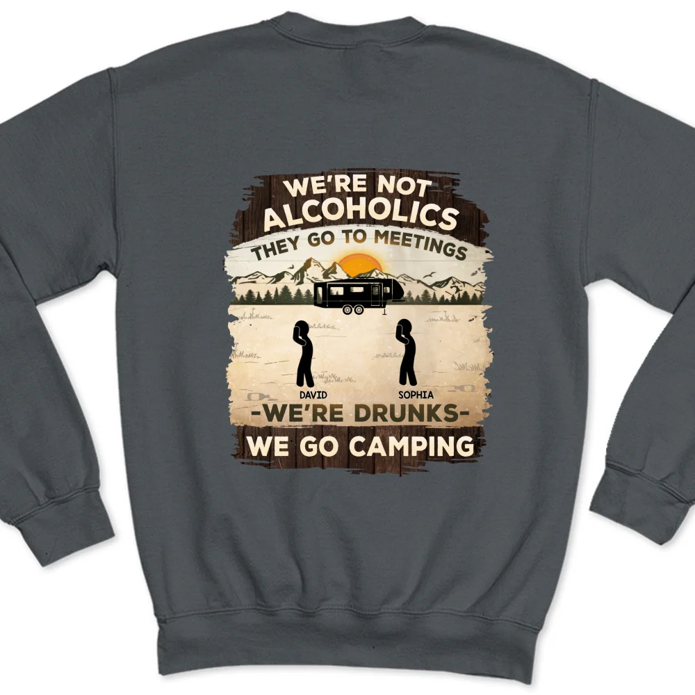 Alcoholics Go To Meetings - Personalized Custom Shirt - Image 14