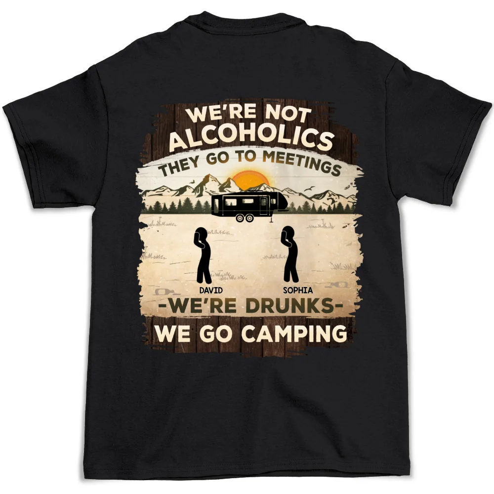 Alcoholics Go To Meetings - Personalized Custom Shirt - Image 6