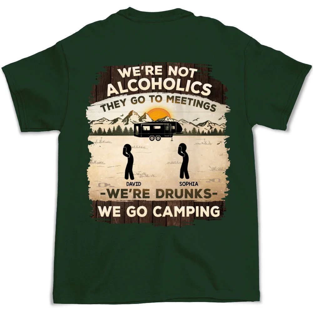 Alcoholics Go To Meetings - Personalized Custom Shirt - Image 8