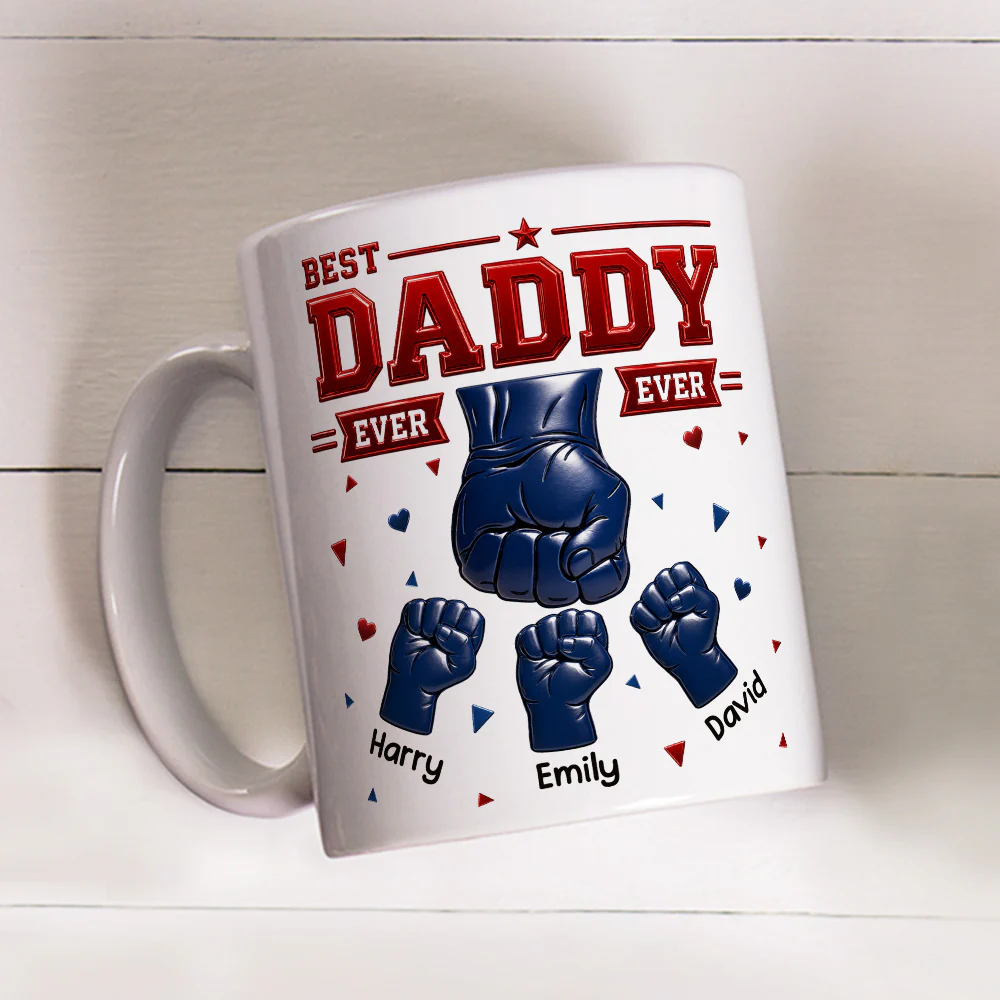 All American Dad - Personalized Custom 3D Inflated Effect Mug - Image 2