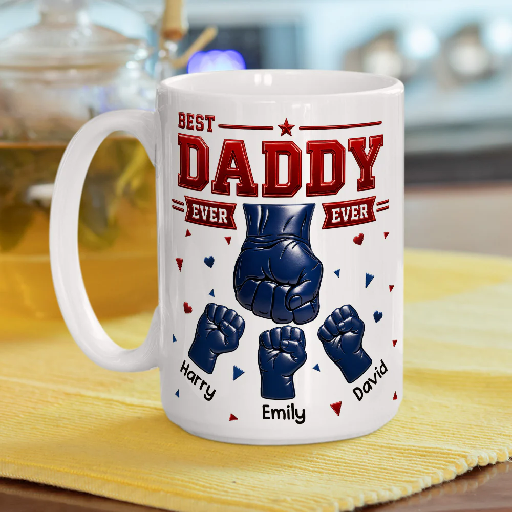 All American Dad - Personalized Custom 3D Inflated Effect Mug - Image 5