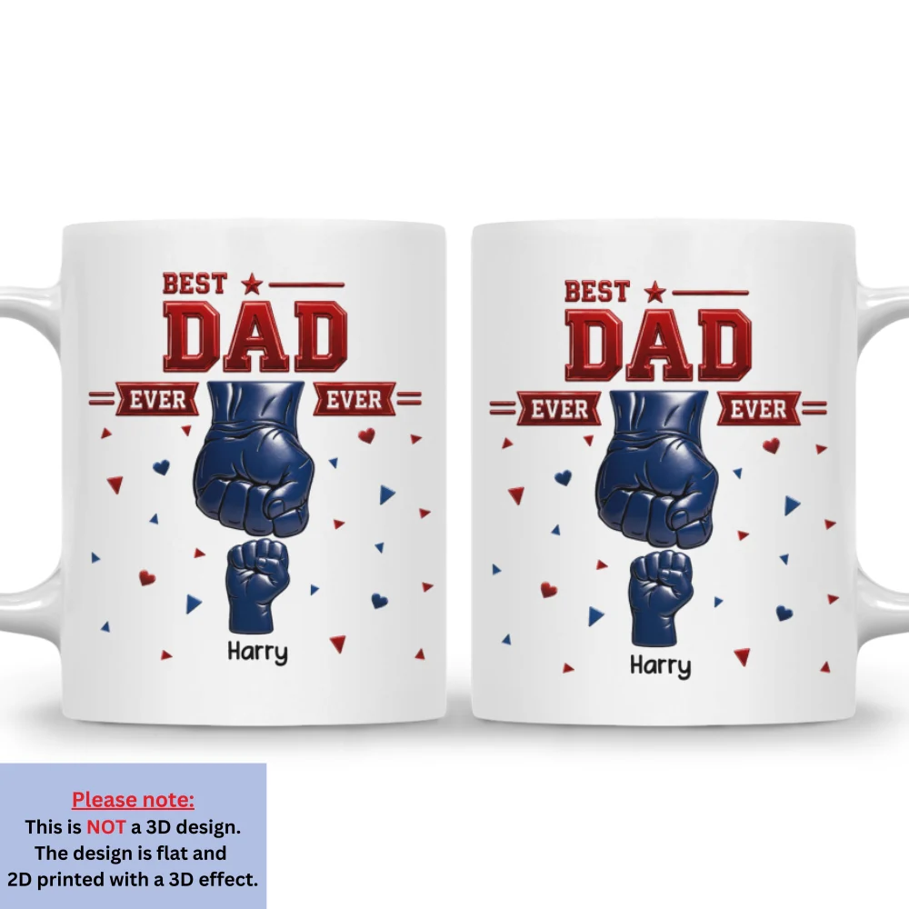 All American Dad - Personalized Custom 3D Inflated Effect Mug - Image 7