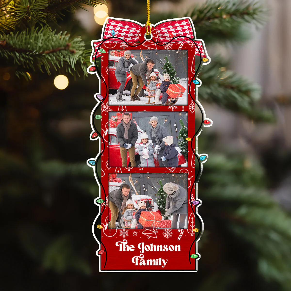 All Is Bright - Personalized Custom Acrylic Ornament - Image 4