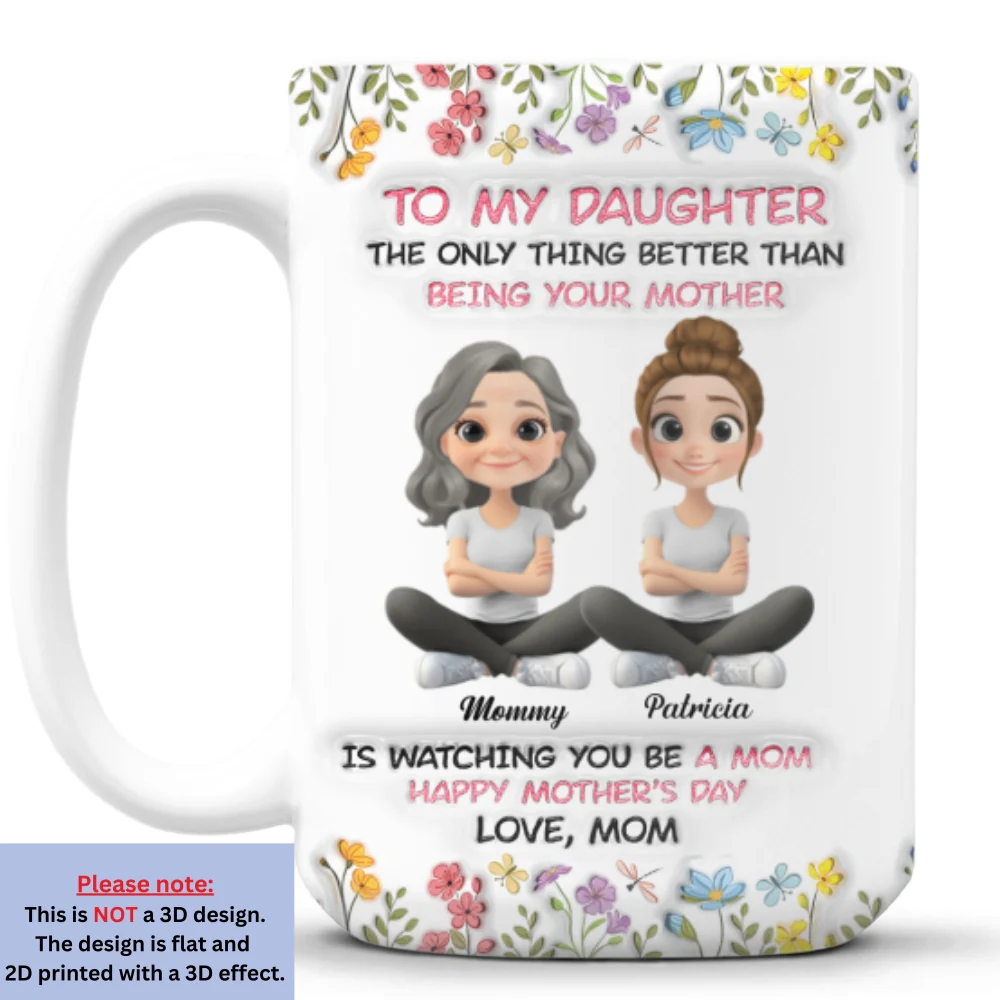All My Love Is Yours My Child - Personalized Custom 3D Inflated Effect Mug - Image 8