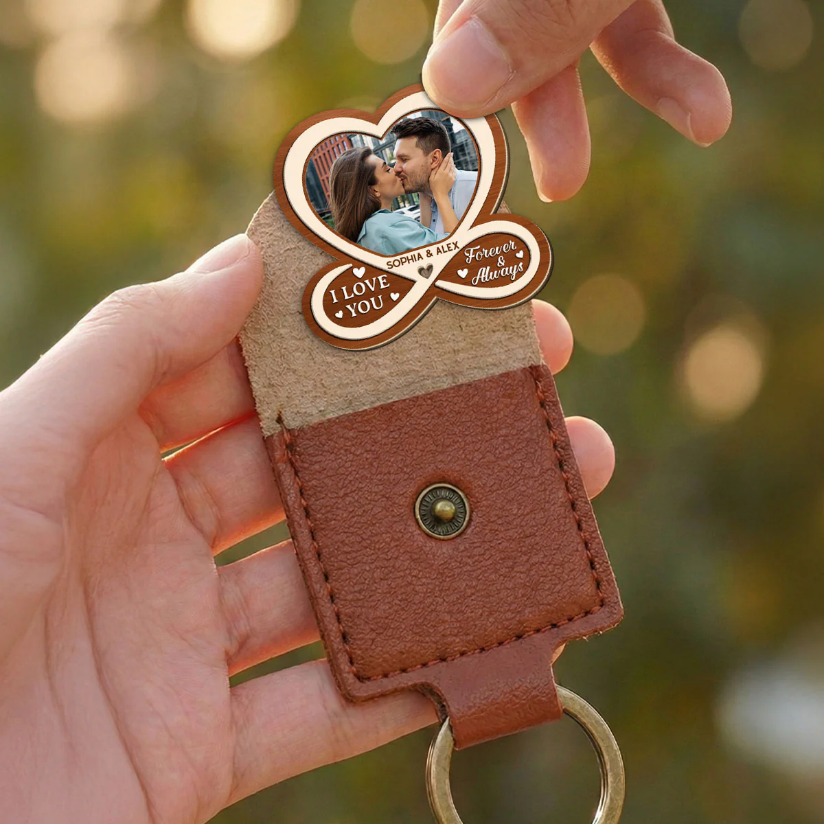 All Of Me Loves All Of You - Personalized Custom Wooden Pocket Hug - Image 3