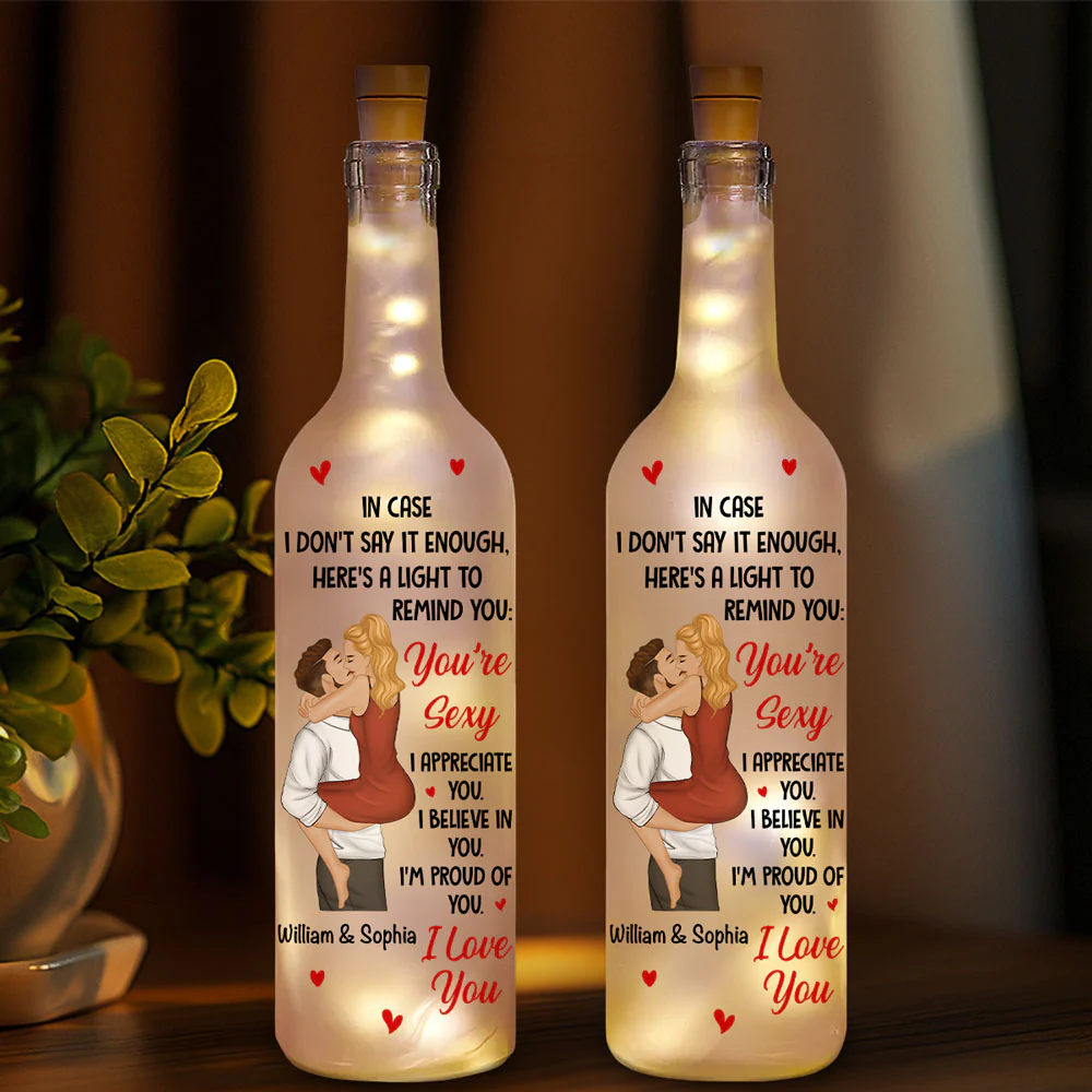 All the Reasons I Love You - Personalized Custom Bottle Lamp - Image 2