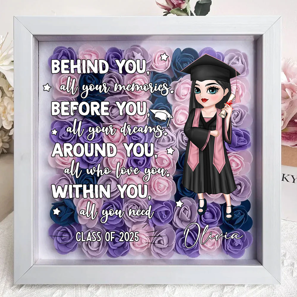 All Your Memories - Personalized Custom Flower Shadow Box - Image 2