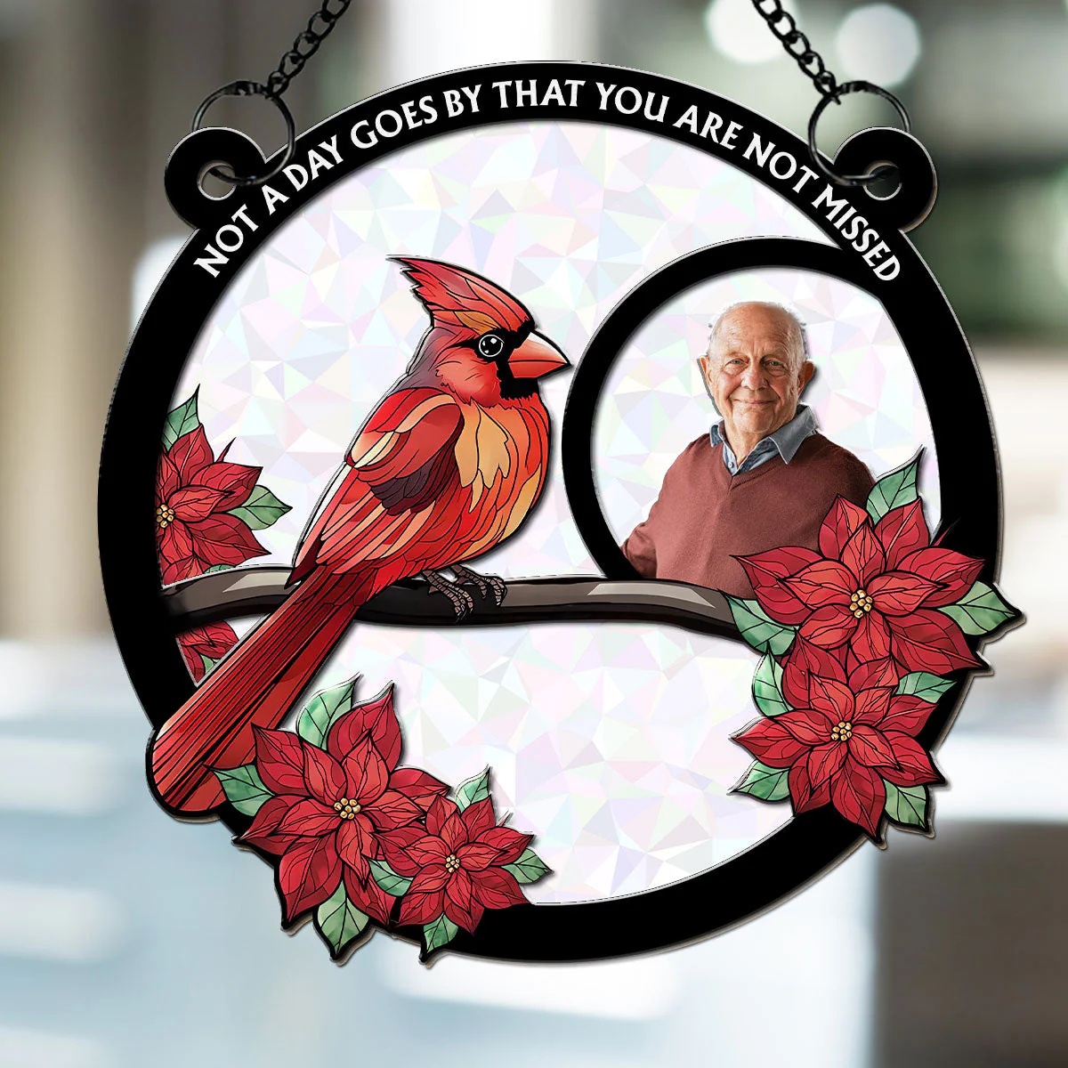 Although You Cannot See Me I Am Always With You - Personalized Custom Suncatcher - Image 3